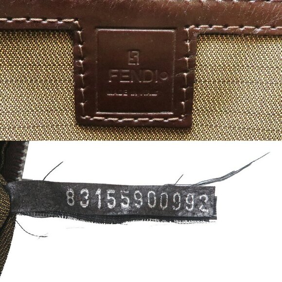 FENDI Brown Zucca Shoulder Bag - Picture 7 of 10